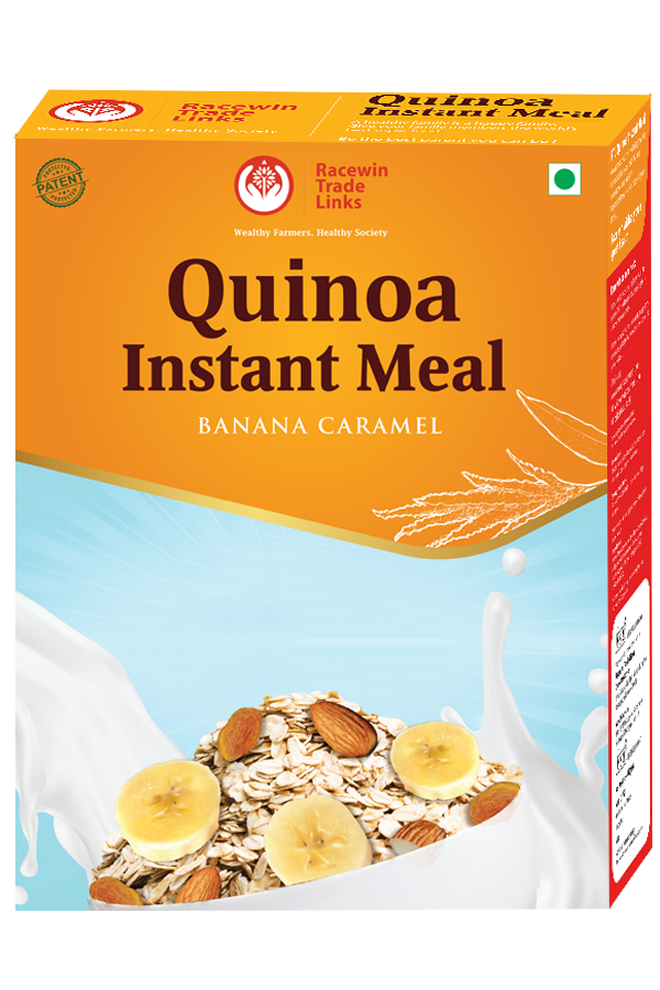 QUINOA INSTANT MEAL (BANANA CARAMEL)|Rich in Protein|Antioxidants|Good for kids|Almond and Banana Flavour Meal